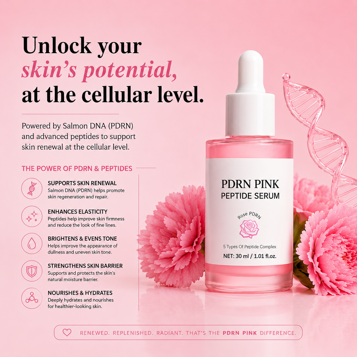 PDRN Pink Peptide Serum